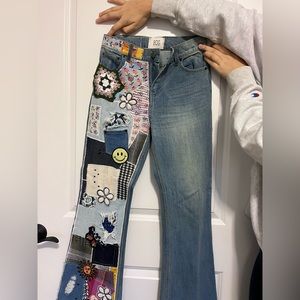 Urban Outfitters early 2000s patchwork jeans